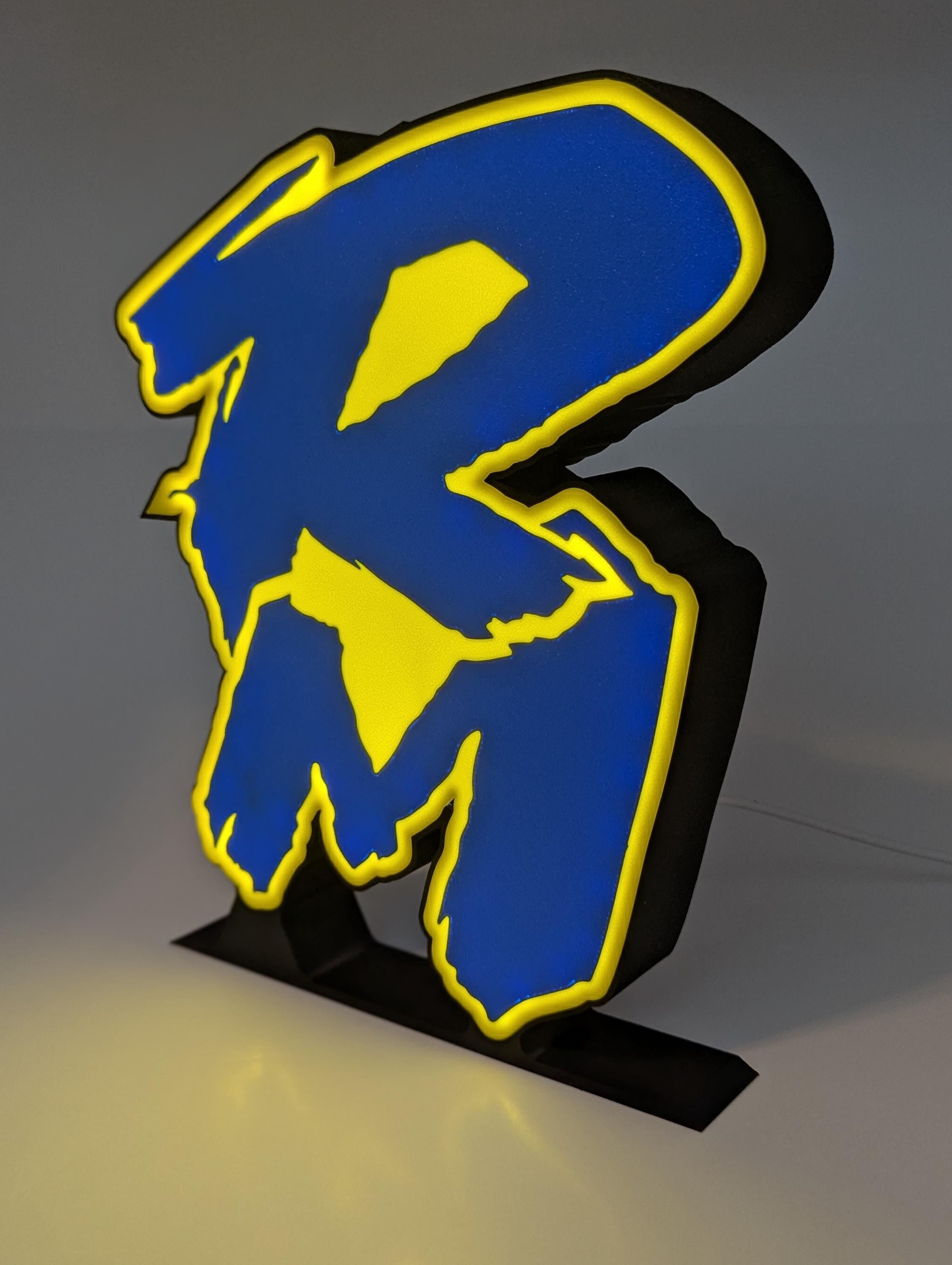 Retro Suzuki RM Logo LED Lightbox | 3D Printed Motocross Decor - Etsy