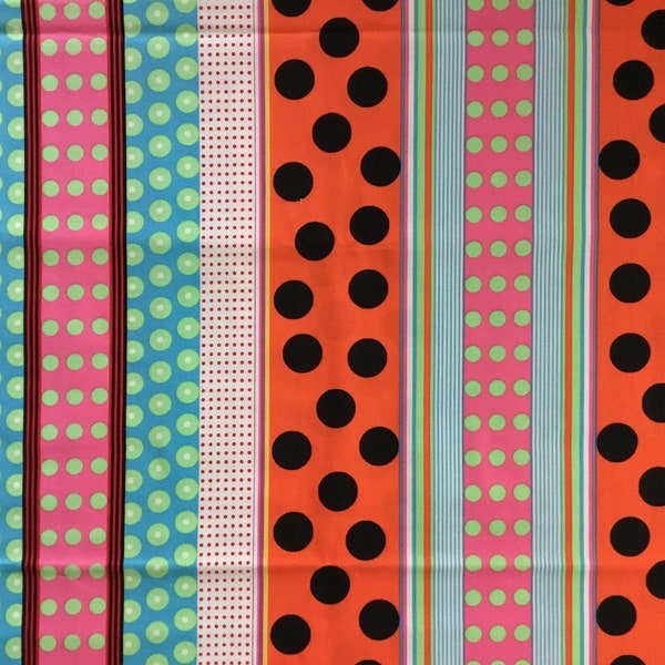 1 Yard - Polka Dot Stripe - Michael Miller Fabrics