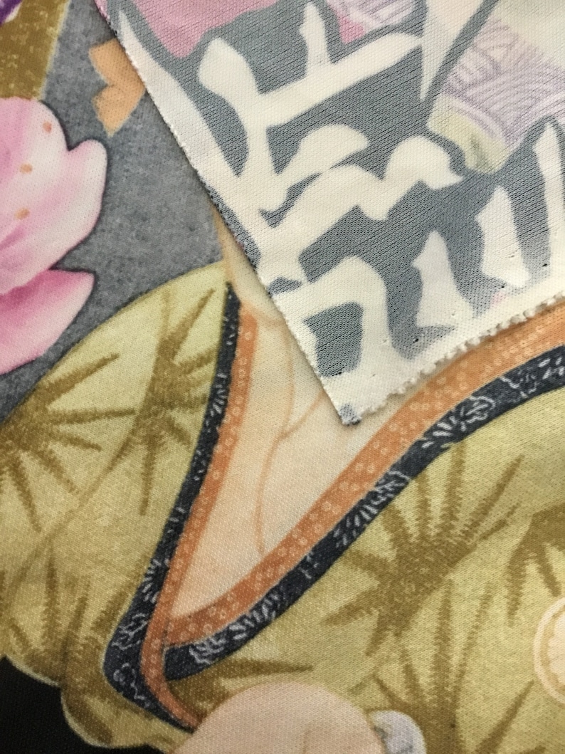 5 Yards Japanese Themed Polyester Stretch Fabric