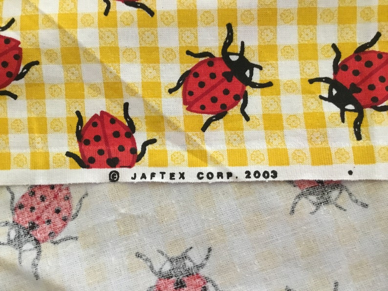 2 Yards 23\u201d Ladybug Fabric Jaftex Corp.