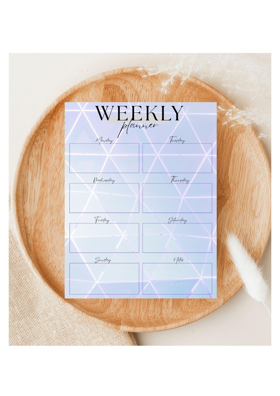 Minimalist Weekly Planner Printable: Soft Pink Neutral (PDF) - Etsy
