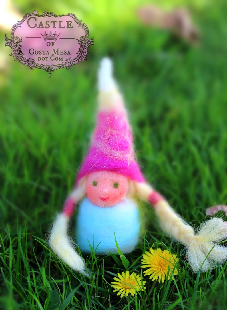 Dandelion the girl gnome needlefelted finger and  etsy Dandelion the girl gnome needlefelted finger and  etsy