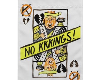 No Kings Garden flag