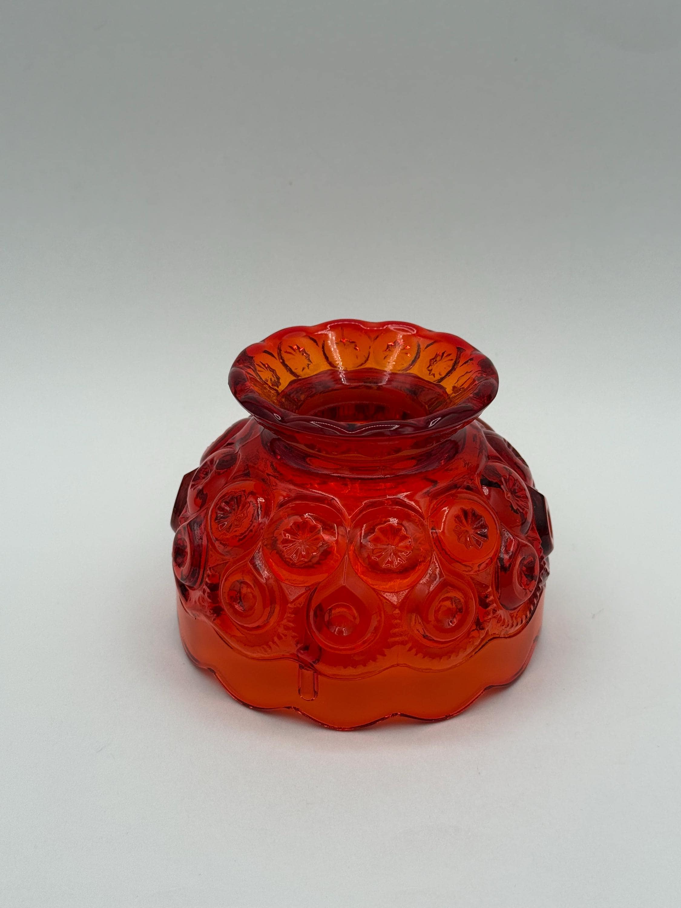 Glass Amberina Lamp - Etsy