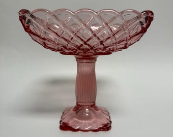 LE Smith Trellis Compote