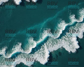 25 hochauflösende KI-generierte Kunstwerke (1536 × 1536 Pixel) - Ocean Soul - Minimalistische druckbare Wandkunst, neutrales Wohndekor