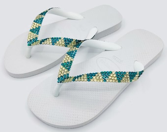 Tongs Crystal Havaianas - Motif à rayures (livraison gratuite)