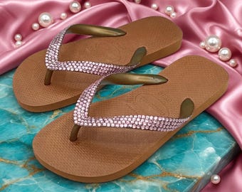 Tongs Havaianas Design - Cristal - Rose (Livraison gratuite)