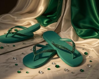 Havaianas Crystal - Dark green colors (Free shipping)