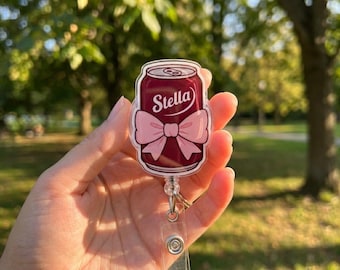 Custom Cute Name Soda Can Design, Personalized Kawaii Drink Label, Aesthetic Girly Soda Can Wrap, Custom Gift Name on Soda Can Style