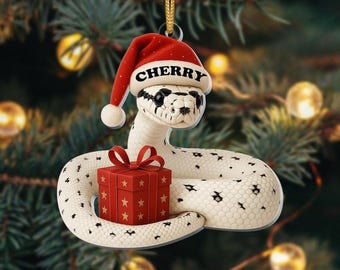 Personalized Ball Python Ornament 2025 Python Xmas Decor Custom Snake Christmas Gift For Reptile Lover And Exotic Pet Owner Holiday Keepsake