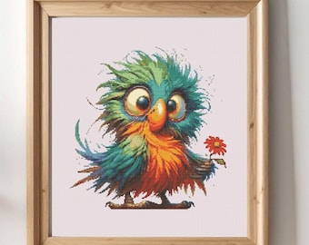 Spirit Animal Cross Stitch Pattern, Lion Wolf Eagle Wildlife Embroidery (PDF Download)