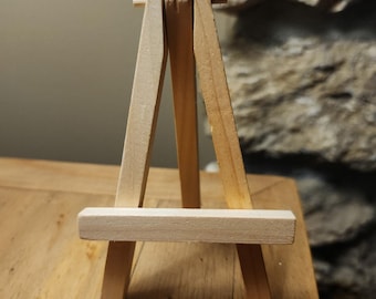 Miniature Wooden Easel for Personalized Canvas