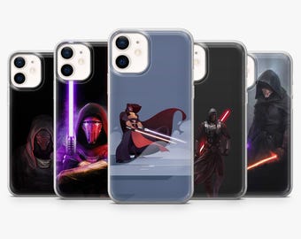 Dark Lord Revan Phone Case Black Star War Cover for iPhone 17Pro, 16, 15, 14, 13, 12, Samsung S26, S25, S24, S23Fe, A16, A56, Pixel 10, 9Pro
