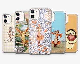 Tigger Phone Case Vintage Disney Cover for iPhone 17Pro, 17, 16, 15, 14, 13, 12, Samsung S26, S25, S24, S23Fe, A16, A56, Pixel 10, 9Pro, 8A