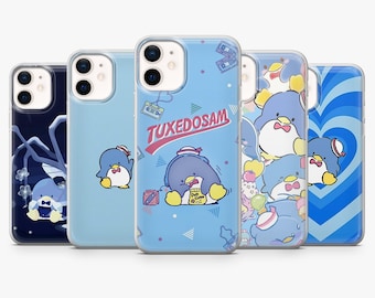 Tuxedosam Phone Case Sanrio Penguin Cover for iPhone 17Pro, 17, 16, 15, 14, 13, 12, Samsung S26, S25, S24, S23Fe, A16, A56, Pixel 10, 9Pro