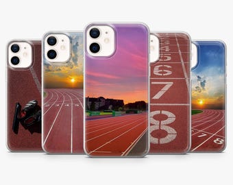 Field Running Phone Case Track Run Cover for iPhone 17Pro, 16, 15, 14, 13, 12, 11, Samsung S26, S25, S24, S23Fe, A16, A56, Pixel 10, 9Pro, 8