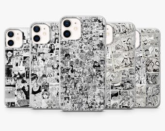 Manga Collage Phone Case Comic Book Anime Cover for iPhone 17Pro, 16, 15, 14, 13, 12, Samsung S26, S25, S24, S23Fe, A16, A56, Pixel 10, 9Pro