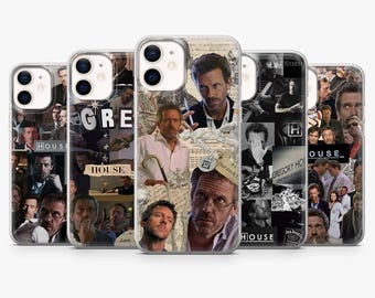Gregory House Phone Case House MD Mystery Cover for iPhone 17Pro, 16, 15, 14, 13, 12, Samsung S26, S25, S24, S23Fe, A16, A56, Pixel 10, 9Pro