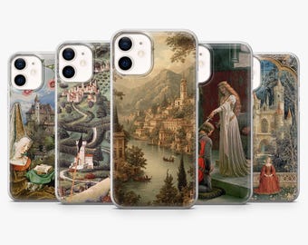 Medieval Art Phone Case Renaissance Fantasy Cover for iPhone 17Pro, 16, 15, 14, 13, 12, Samsung S26, S25, S24, S23, A16, A56, Pixel 10, 9Pro
