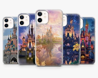 Walt Disney Phone Case Castle World Cover for iPhone 17Pro, 16, 15, 14, 13, 12, Samsung S26, S25, S24, S23Fe, A16, A56, Pixel 10, 9Pro, 8A