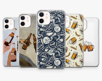 Beer Phone Case Pint Drink Cover for iPhone 17Pro, 17e, 16, 15, 14, 13, 12, 11, Samsung S26, S25, S24, S23Fe, A16, A56, Pixel 10, 9Pro8A,