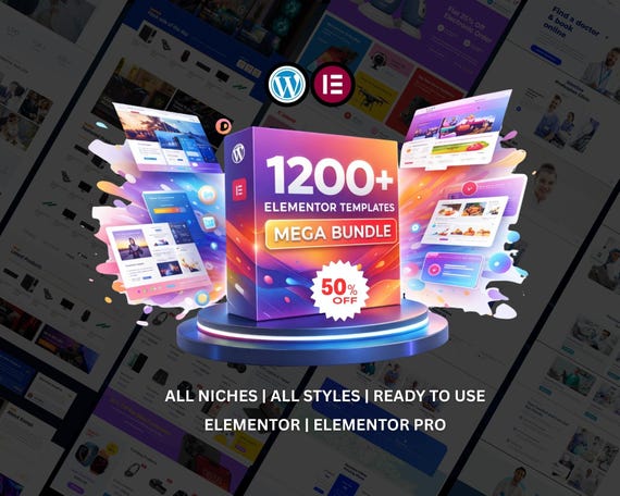 1200+ WordPress Elementor Templates Bundle | Website Design Kit for Business, Portfolio, Blog & Ecommerce