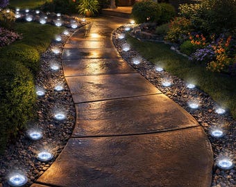 Mini grondverlichting op zonne-energie buiten, padverlichting op zonne-energie voor tuin, waterdichte landschapsverlichting op zonne-energie voor oprit loopbrug