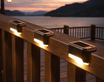 Waterdichte terrasverlichting op zonne-energie | Warmwitte led, 16 stuks
