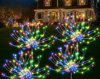 Tuinverlichting op zonne-energie 120 leds - waterdicht kleurrijk bloemenpad voor buiten voor in de tuin | Terras | Veranda | Kerstmis Halloween | Pakket van 2 en 4 stuks