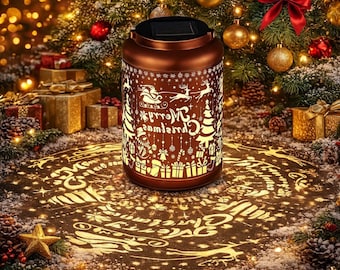 Waterdichte zonnelantaarn, warm led-tuindecor