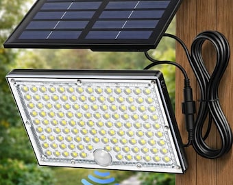 Schijnwerper met bewegingssensor op zonne-energie | 113 leds, 16,4 ft snoer