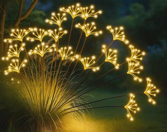 Starburst Solar Garden Lights | Fireworks LED Pathway Decor