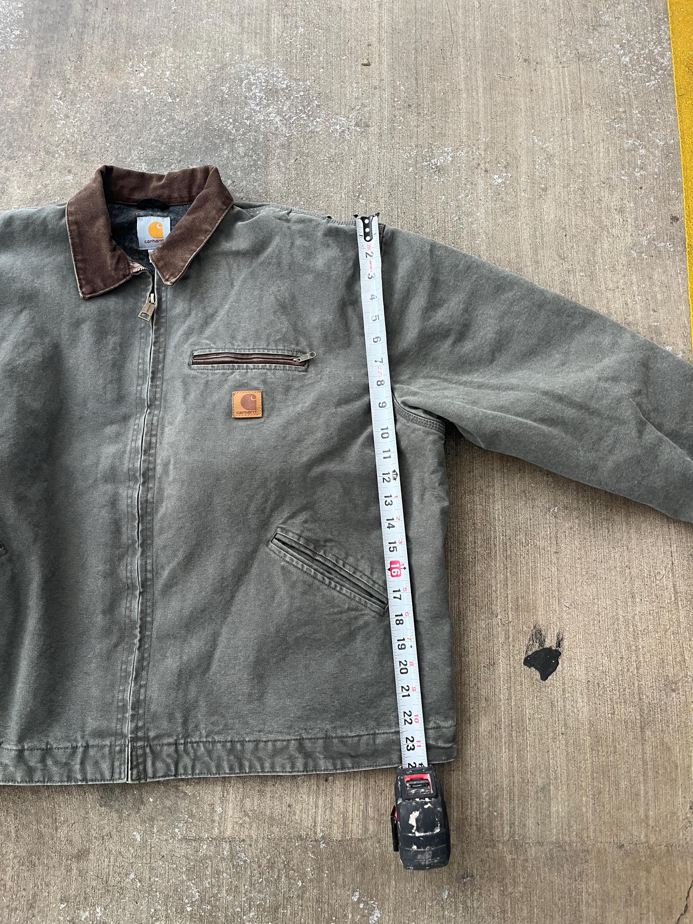 Vintage Carhartt Detroit J97 Mos Green Jacket - Etsy