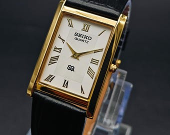 Seiko Tank Roman Watch - Etsy