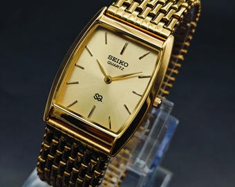 ✨SEIKO✨セイコー✨7741-5050✨DOLCE✨ゴールド文字盤✨腕時計✨ 1986 Seiko Dolce 7741-5050 – TokeiMedic