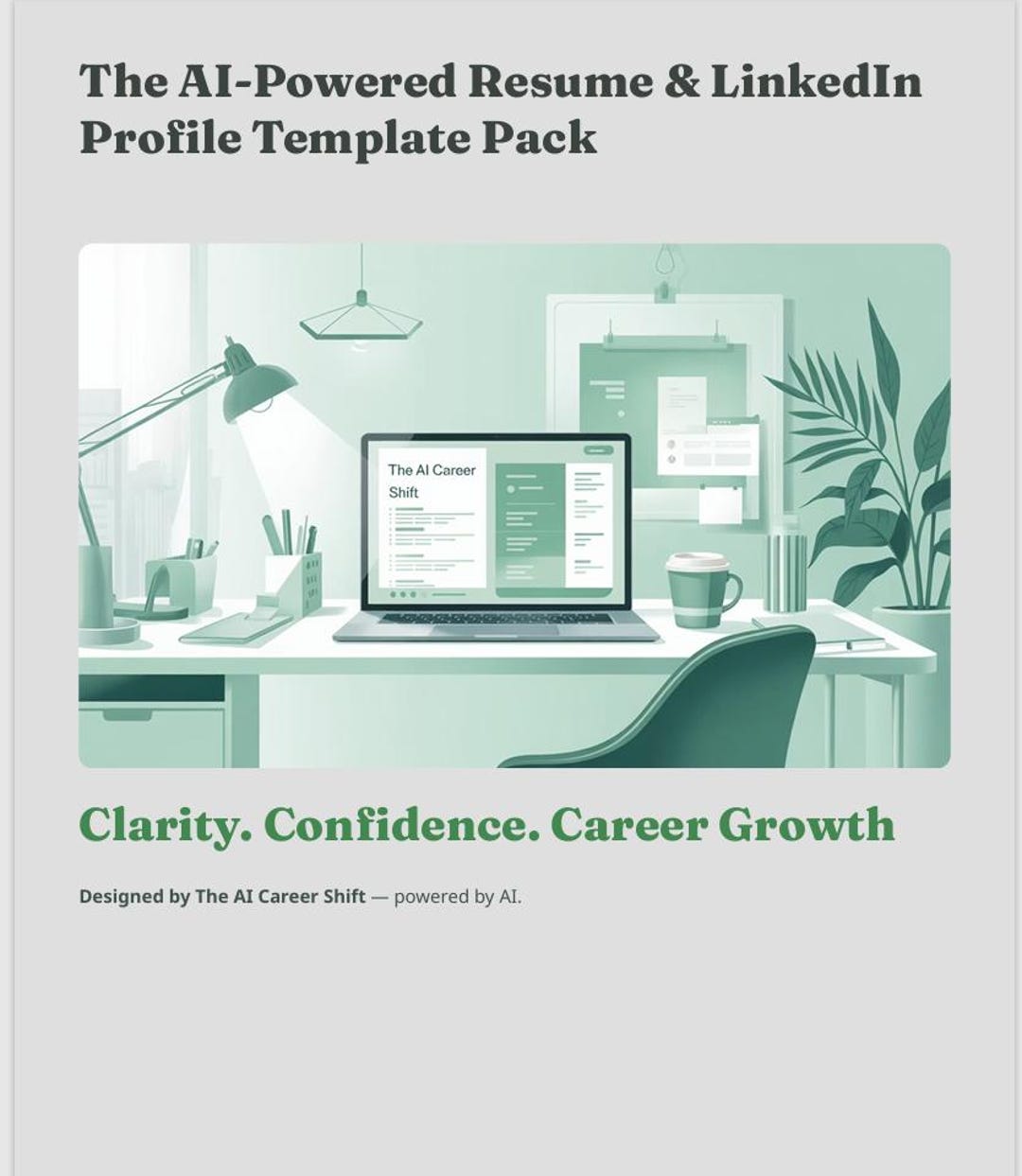 AI Resume and Linkedin Template Pack: Career Transformation Kit ...