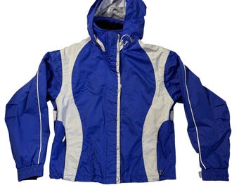 Obermeyer Women's Ski Jacket Size 10 Blue HydroBlock GEL Insulated Vintage Y2K