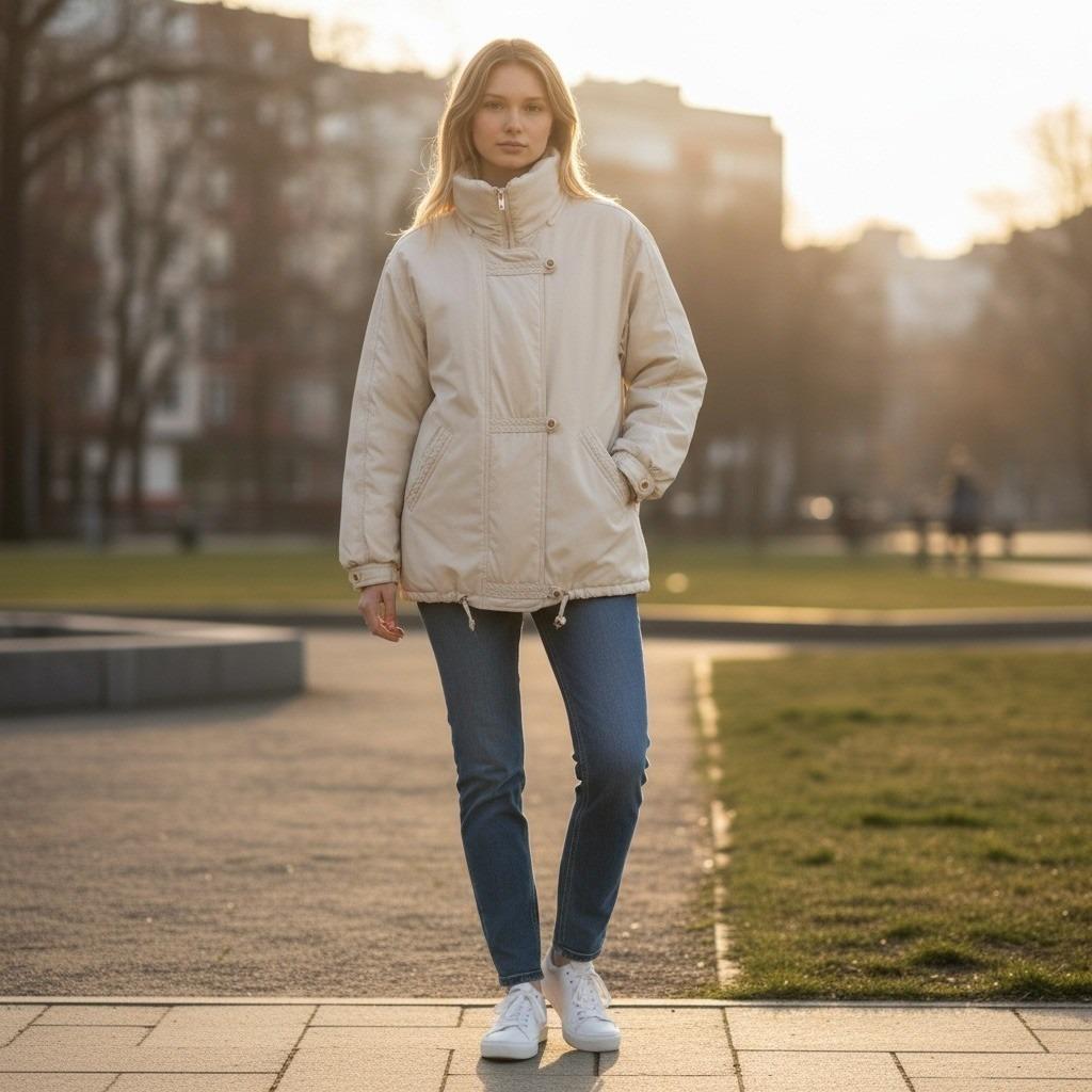 Manteau Vintage En Laine Rothschild Taille 14 - Gris Avec Accents Velours Noir, Occasion Très Bon état