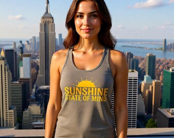 Débardeur Sunshine State of Mind à dos nageur
