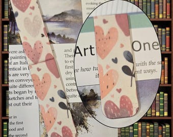 Marcapáginas - Marcapáginas magnético - Corazones