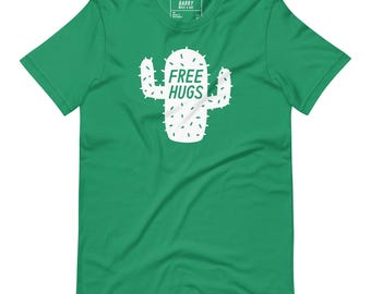 FREE HUGS T-shirt – grappig cactusshirt | Barry heeft een knuffel nodig-merchandise | Cadeau kinderboeken