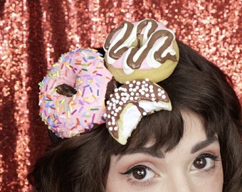 Sweet Treats HEADBAND | Donuts, cookie,creampuff Costume Hat Head band | Halloween Kawaii Cosplay Hair Accessory