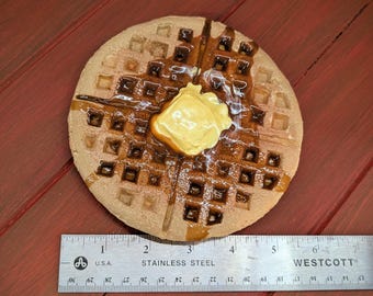 Waffle Prop or Hat | Retro Vintage Headband Adult and kid&#39;s Maple Syrup Breakfast Costume Headband | Kawaii Pastry Hair Accessory