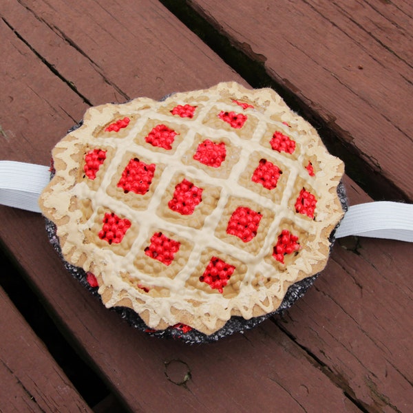 Berry Pie HEADBAND | Shiney Cherry Fruit Pie Fake Food Costume | Kawaii Halloween Costume Cosplay Hair Accessory