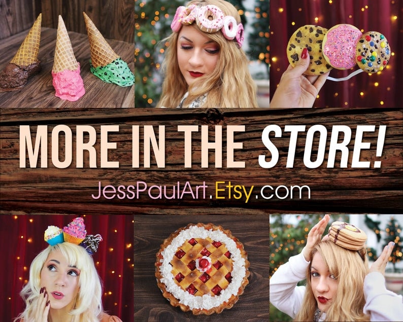 Pink Sprinkle DONUT HEADBAND Fake Food Costume Head band Etsy