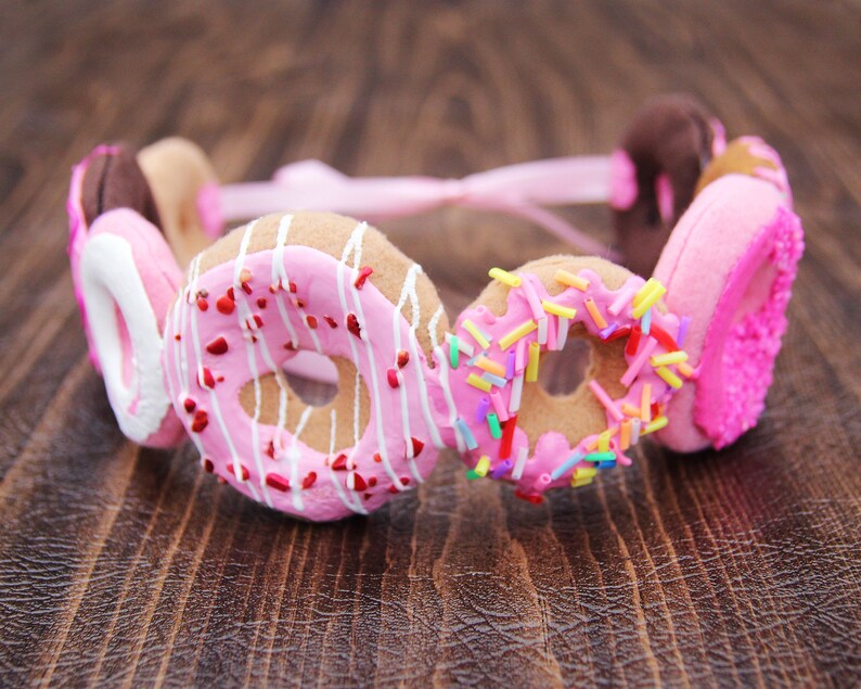 Pink Sprinkle DONUT CROWN Fake Food Halloween Costume Etsy