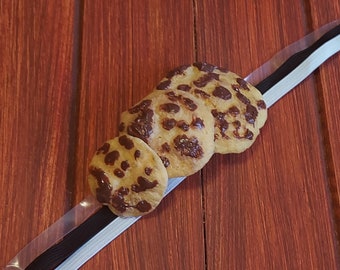 Chocolate Chip Cookie HEADBAND or FASCINATOR | Fake Food Costume | Kawaii Cosplay Hair Accessory