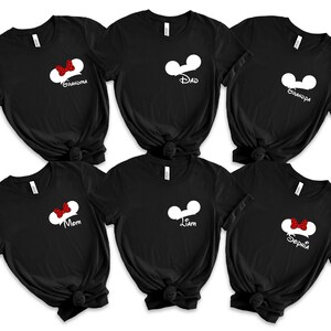 Custom Disney Family Trip Shirts, Personalized Disney Name Sweatshirt, Disneyland Family Vacation Matching Shirts, Magic Kingdom Trip Outfit image 7