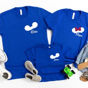Custom Disney Family Trip Shirts, Personalized Disney Name Sweatshirt, Disneyland Family Vacation Matching Shirts, Magic Kingdom Trip Outfit image 3